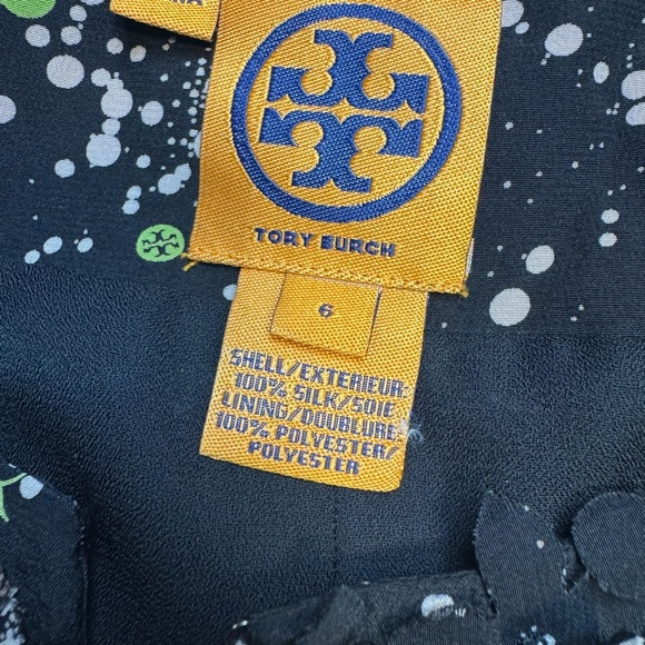 🖤 Tory Burch Silk Textured Petal Blazer Jacket Size 6 Black Rare 🖤 - Picture 5 of 6